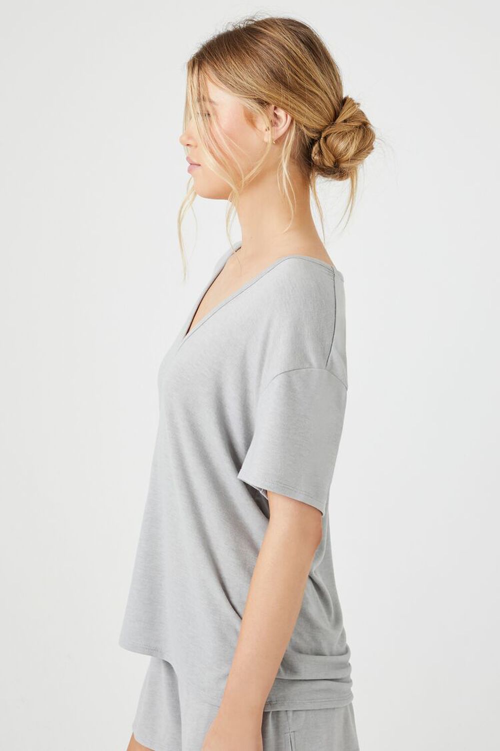 Longline V-Neck Pajama Tee